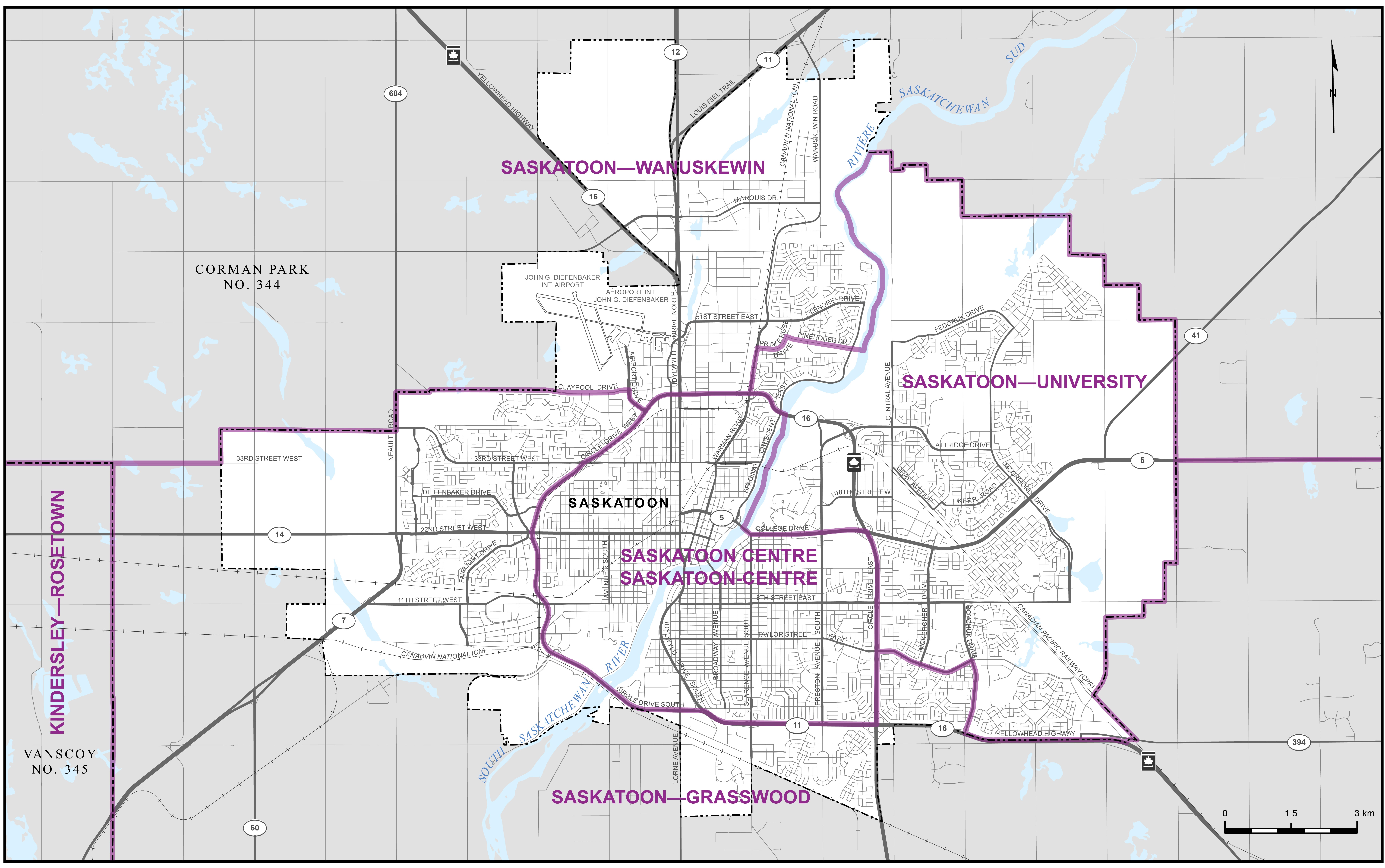 City of Saskatoon – Map 3