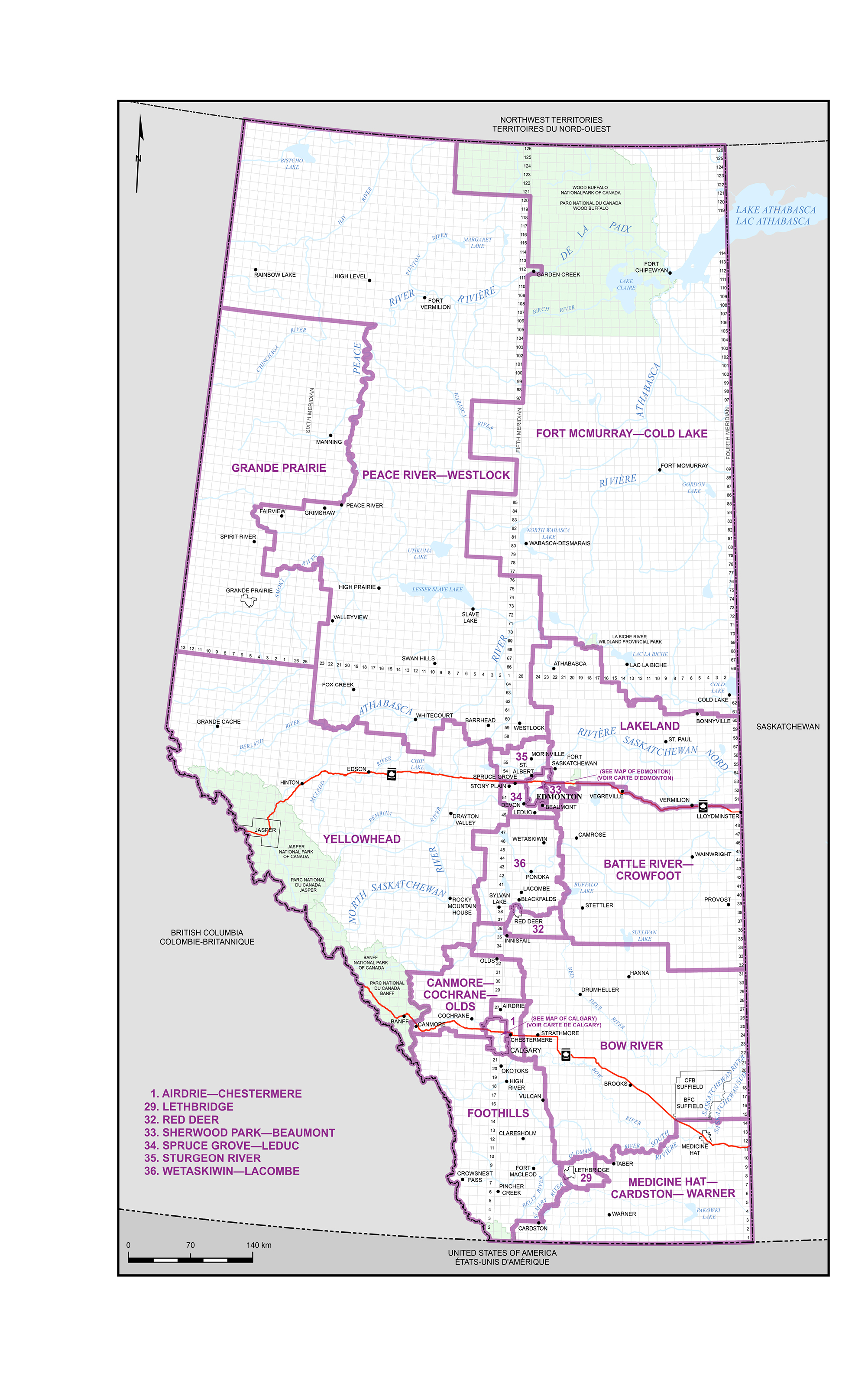 Map 1 – Alberta
