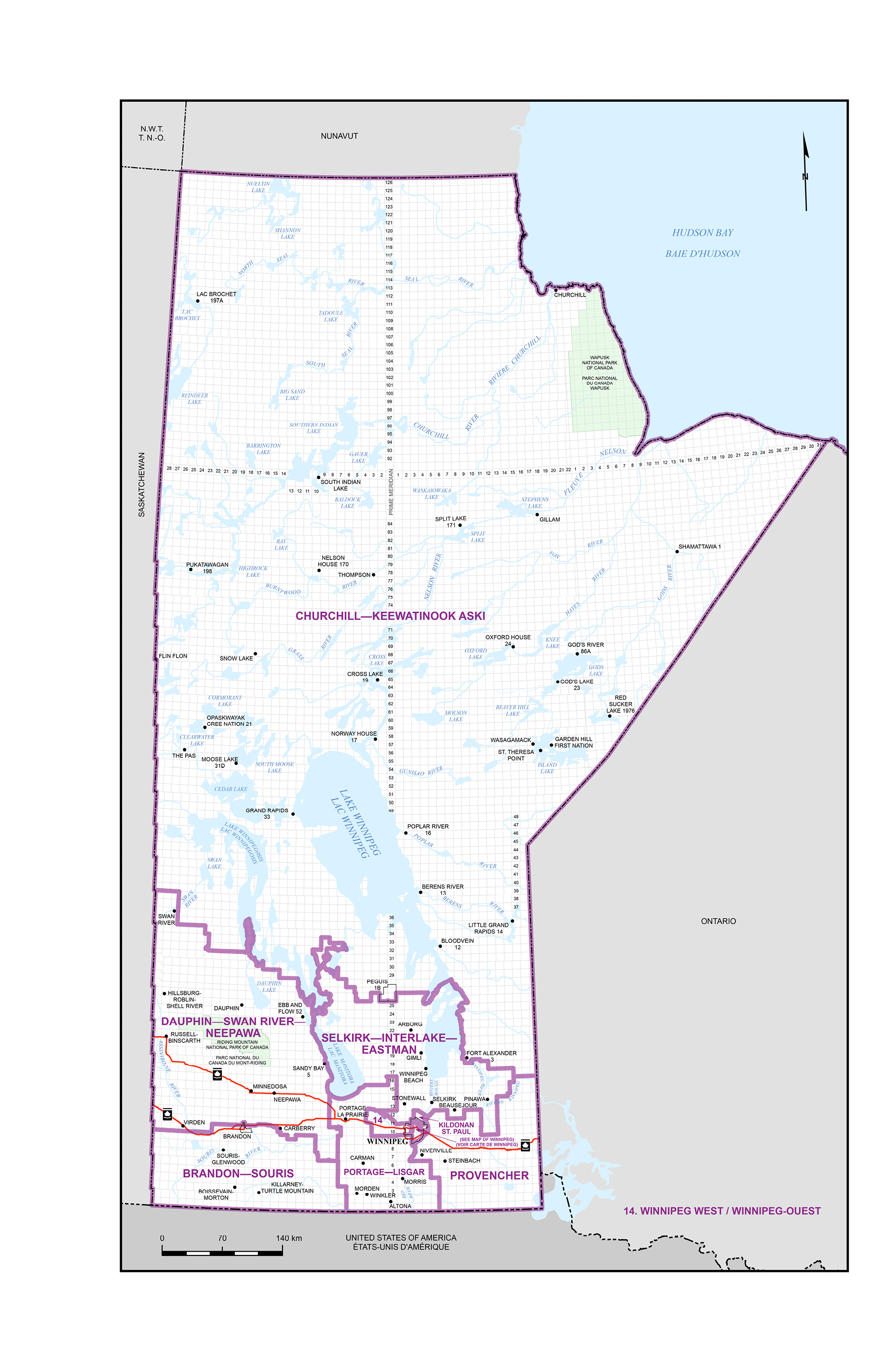 Map 1 – Manitoba