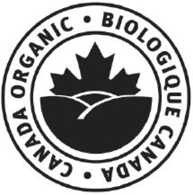 Canada Organic Black and White Logo